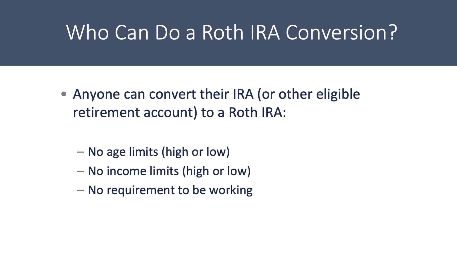 IRA Planning - Slide26
