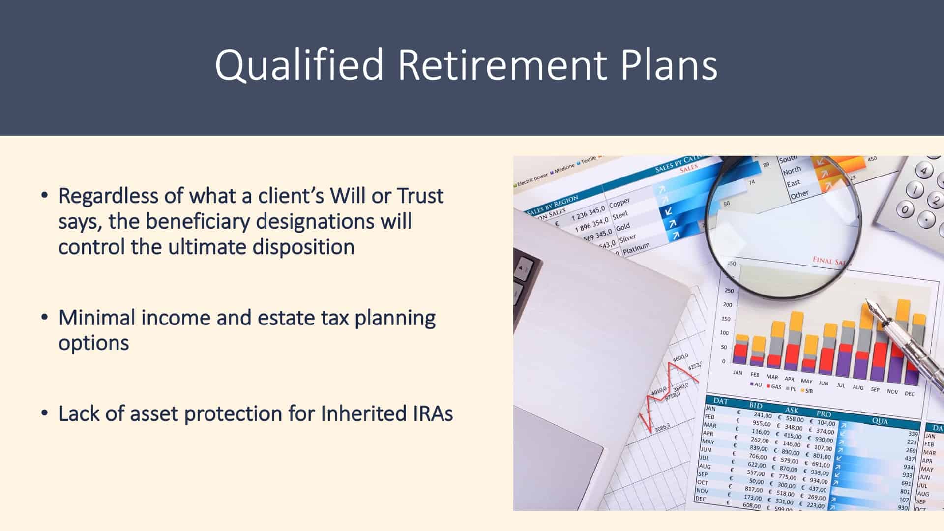 Is a Will Enough? - Qualified Retirement Plans