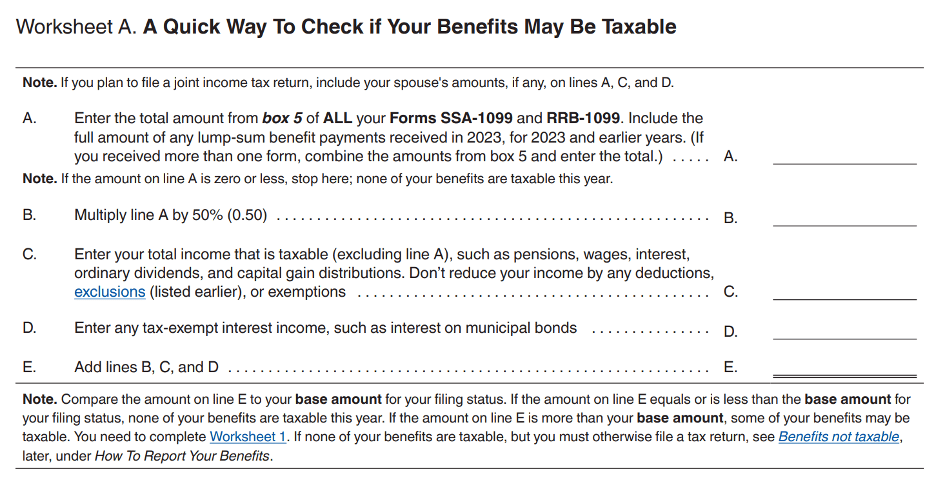 IRS Publication 915 - Taxes on Retirement Income