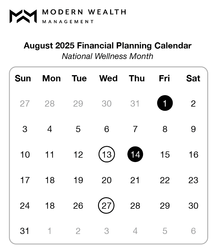 Financial Planning Calendar